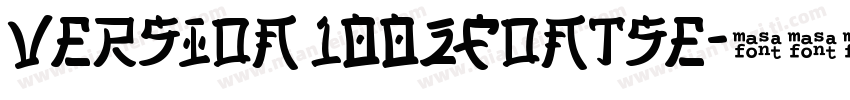 Version 1002Fontse字体转换